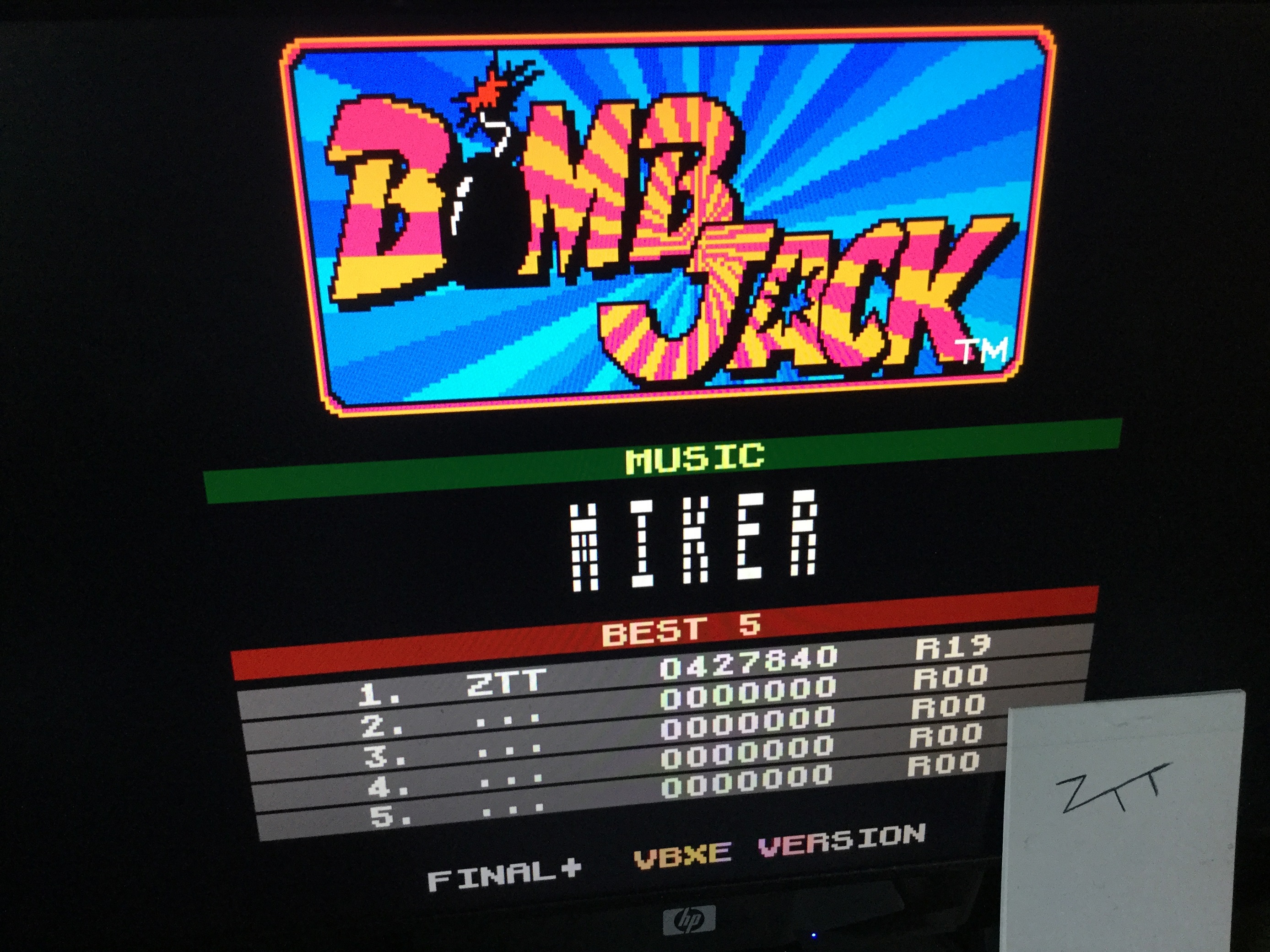 Frankie: Bomb Jack (Final+ VBXE Version) (Atari 400/800/XL/XE Emulated) 427,840 points on 2022-08-26 11:43:28