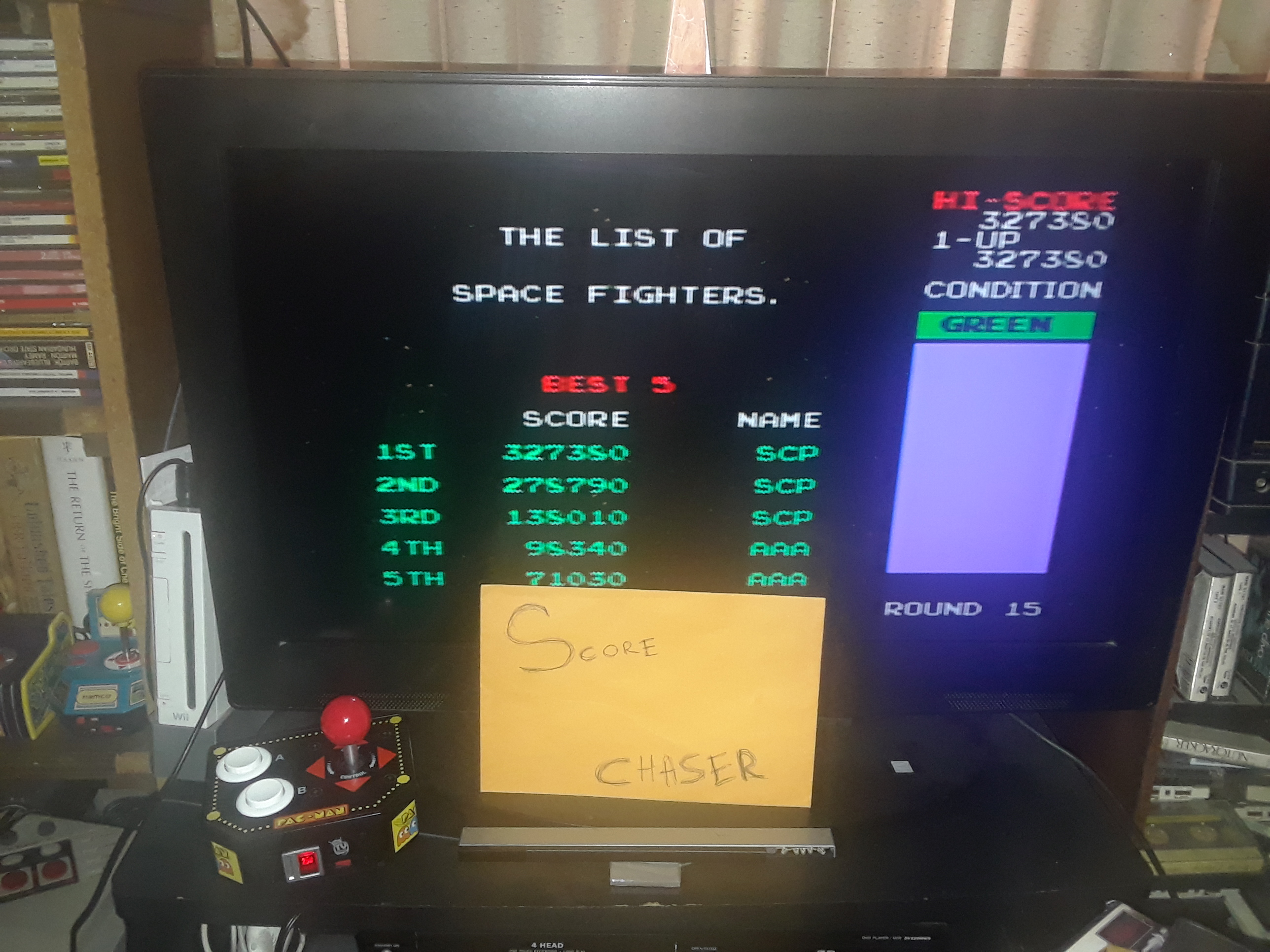Scorechaserpony: Jakks Pacific Retro Arcade Pac-Man: Bosconian (Dedicated Console) 327,380 points on 2018-05-13 17:24:02