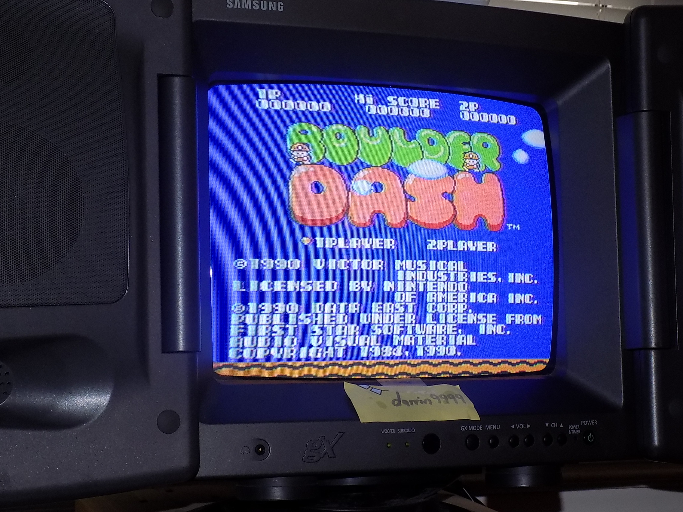 darrin9999: Boulder Dash (NES/Famicom) 1,077 points on 2018-01-27 10:51:54
