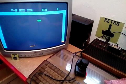 RetroRob: Breakout: Game 10 (Atari 2600 Expert/A) 425 points on 2021-06-03 09:18:17