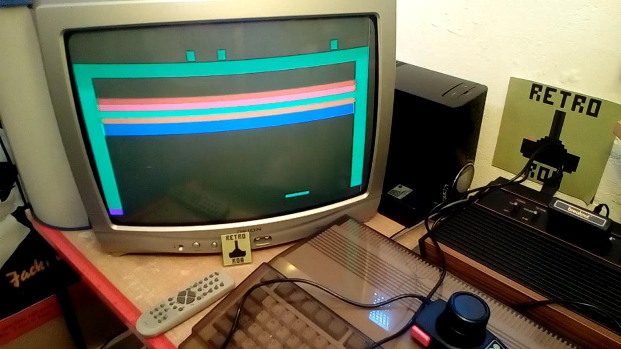 RetroRob: Breakout: Game 11 (Atari 2600 Novice/B) 295 points on 2019-08-16 10:26:14