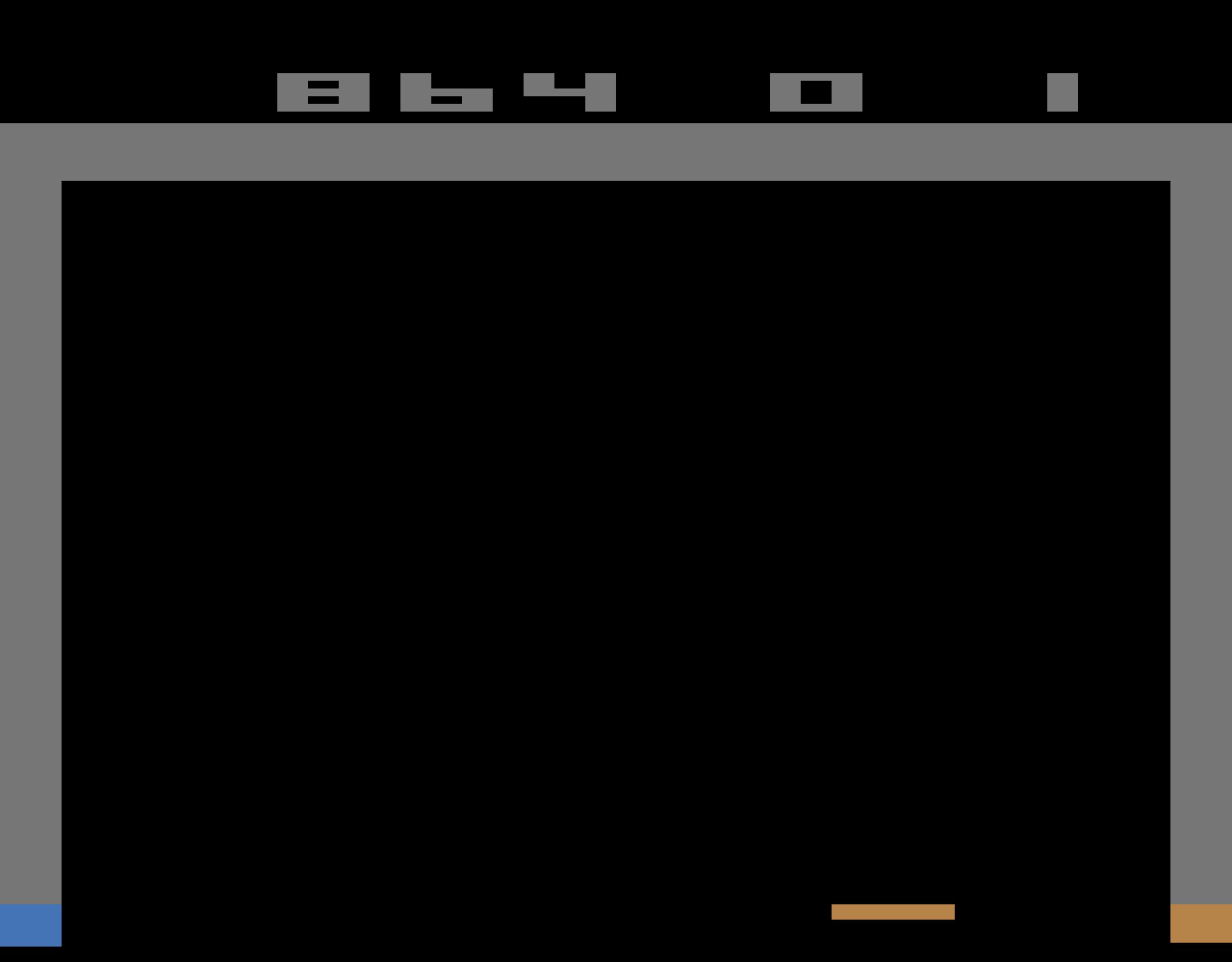 TheTrickster: Breakout: Game 3 (Atari 2600 Emulated Novice/B Mode) 864 points on 2016-06-12 05:28:49