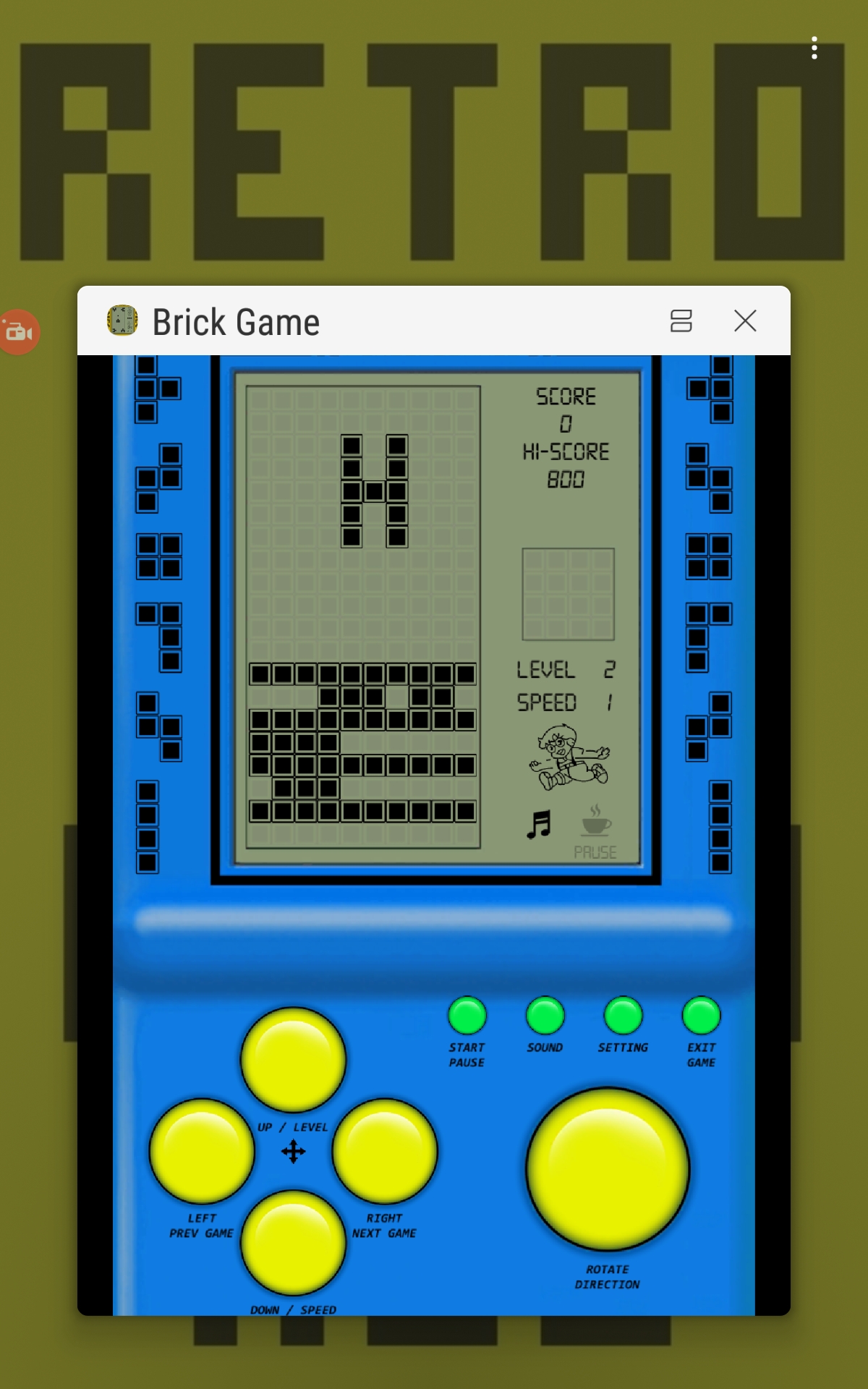 Brick Game: Game H 800 points