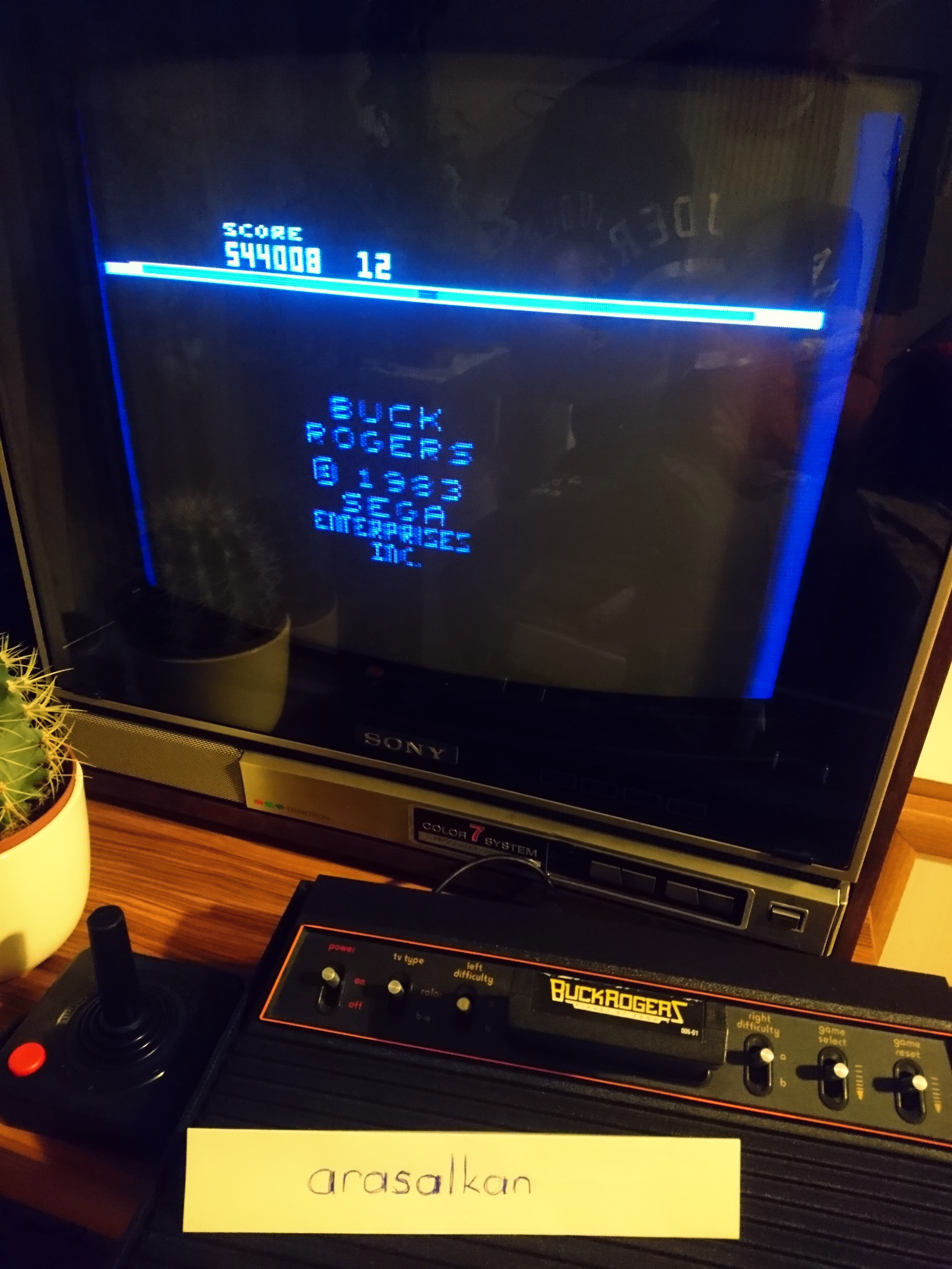 arasalkan: Buck Rogers: Planet of Zoom (Atari 2600 Expert/A) 544,008 points on 2017-08-31 17:23:34
