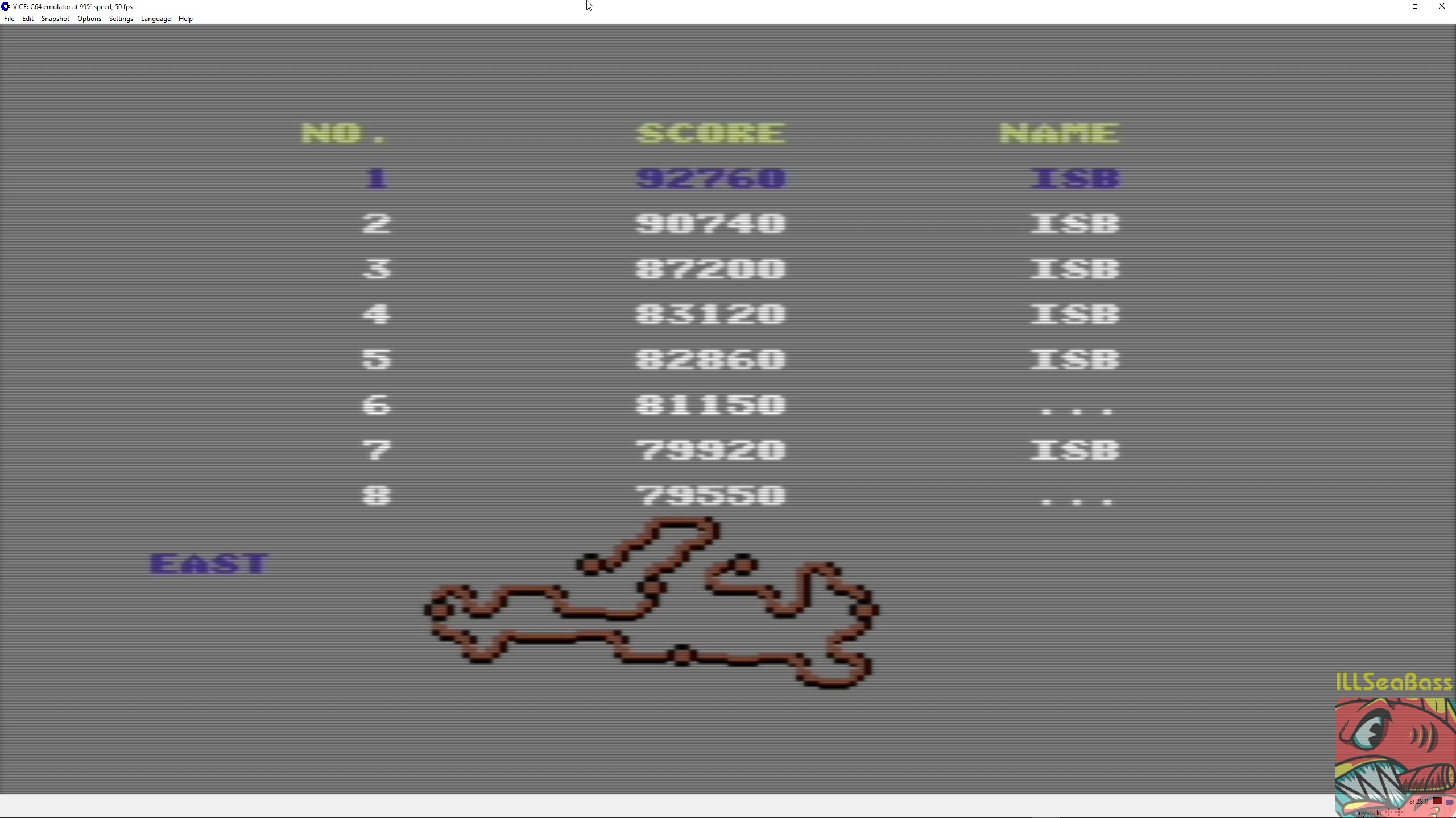 ILLSeaBass: Buggy Boy: East (Commodore 64 Emulated) 92,760 points on 2018-04-06 11:41:59