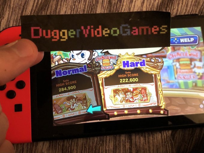 DuggerVideoGames: BurgerTime Party! [Challenge Burger: Hard] (Nintendo Switch) 222,600 points on 2020-02-22 20:17:25
