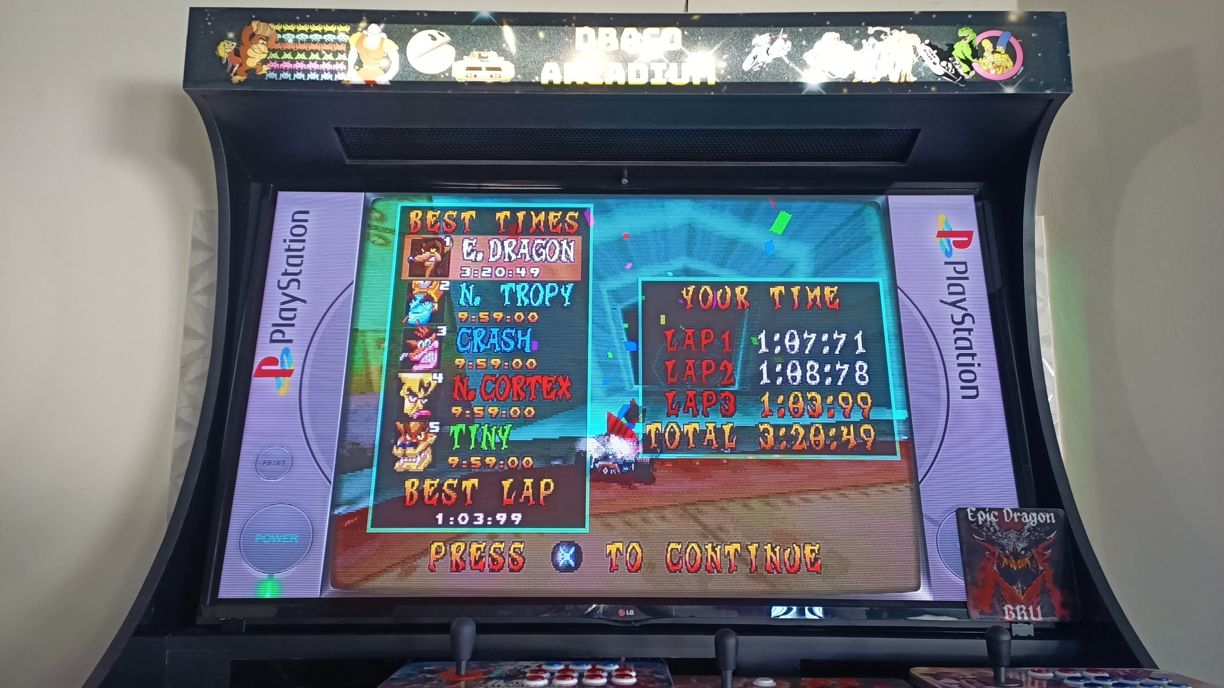 EpicDragon: CTR Crash Team Racing: Time Trial: N.Gin Labs [Best Lap] (Playstation 1 Emulated) 0:01:03.99 points on 2022-08-28 11:59:12