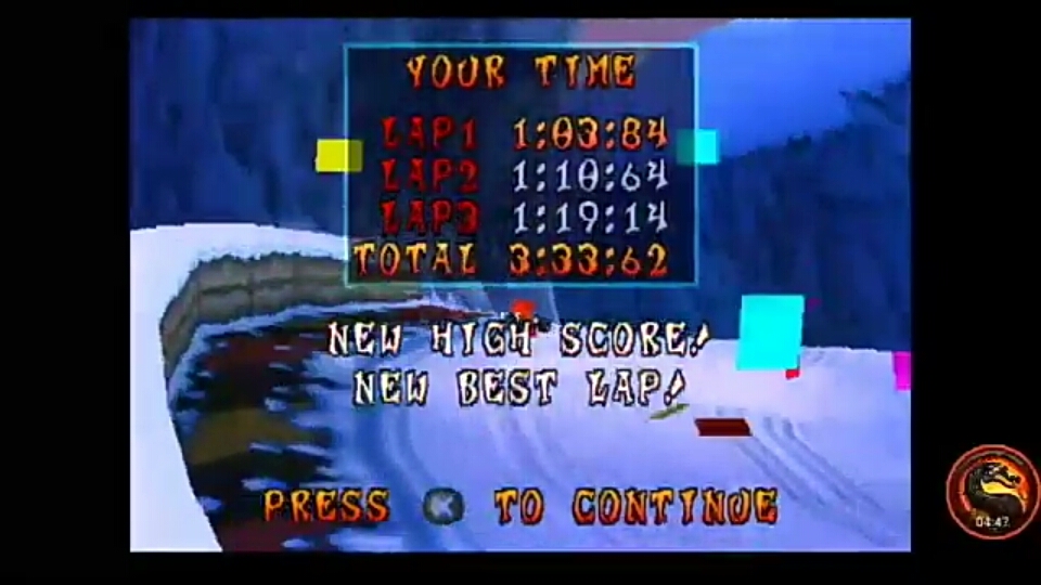 CTR Crash Team Racing: Time Trial: Polar Pass [Best Lap] time of 0:01:03.84