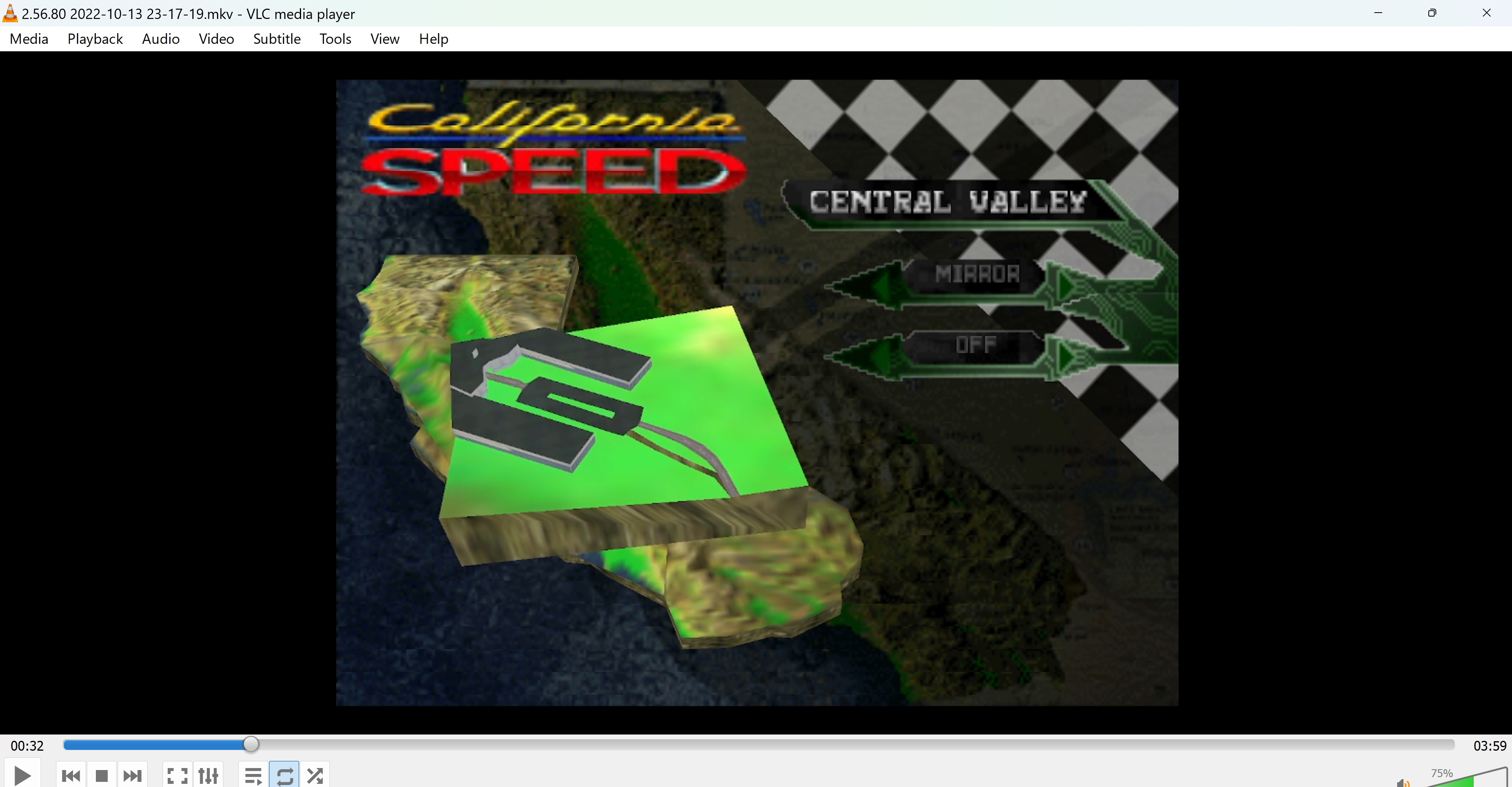 California Speed: Practice [Central Valley] time of 0:02:56.8