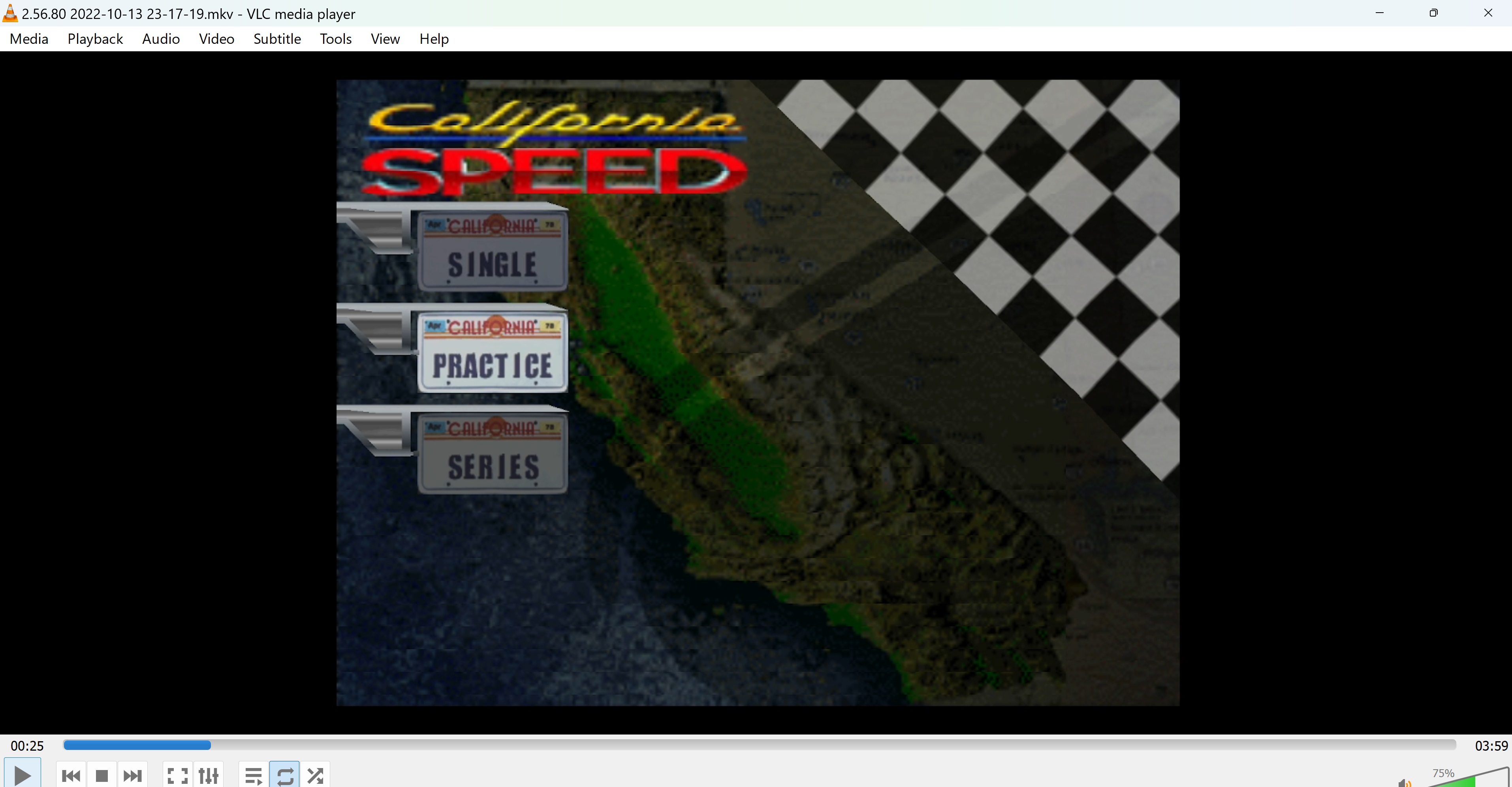 California Speed: Practice [Central Valley] time of 0:02:56.8