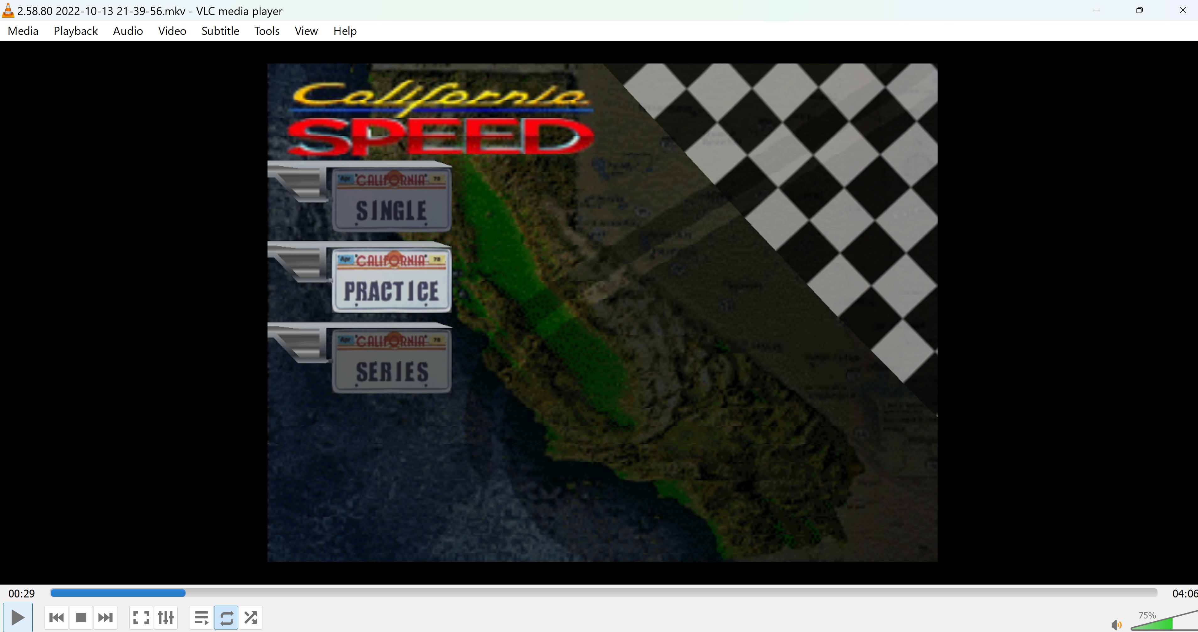 California Speed: Practice [Highway 1] time of 0:02:58.8