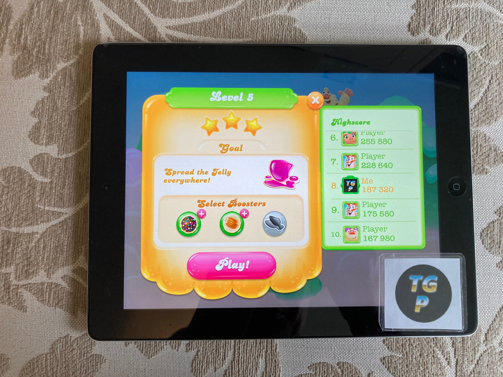 80sChips: Candy Crush Jelly Saga: Level 0005 (iOS) 187,320 points on 2020-08-27 10:00:56