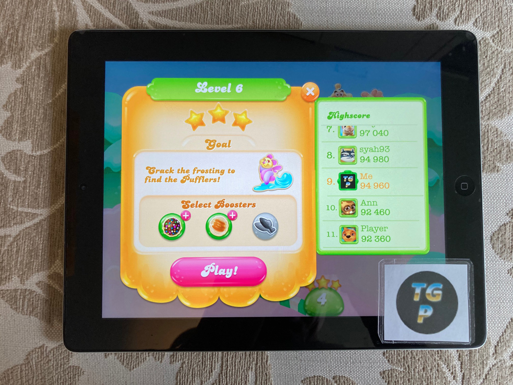 80sChips: Candy Crush Jelly Saga: Level 0006 (iOS) 94,960 points on 2020-08-28 00:00:04