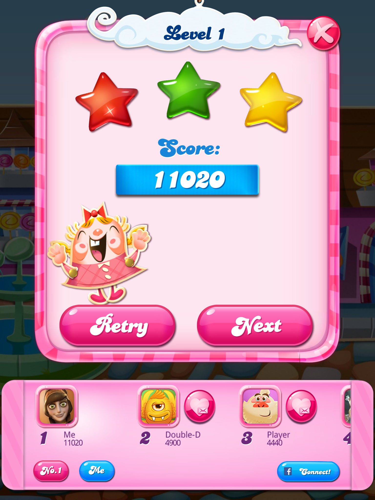 Candy Crush Saga Level 1 