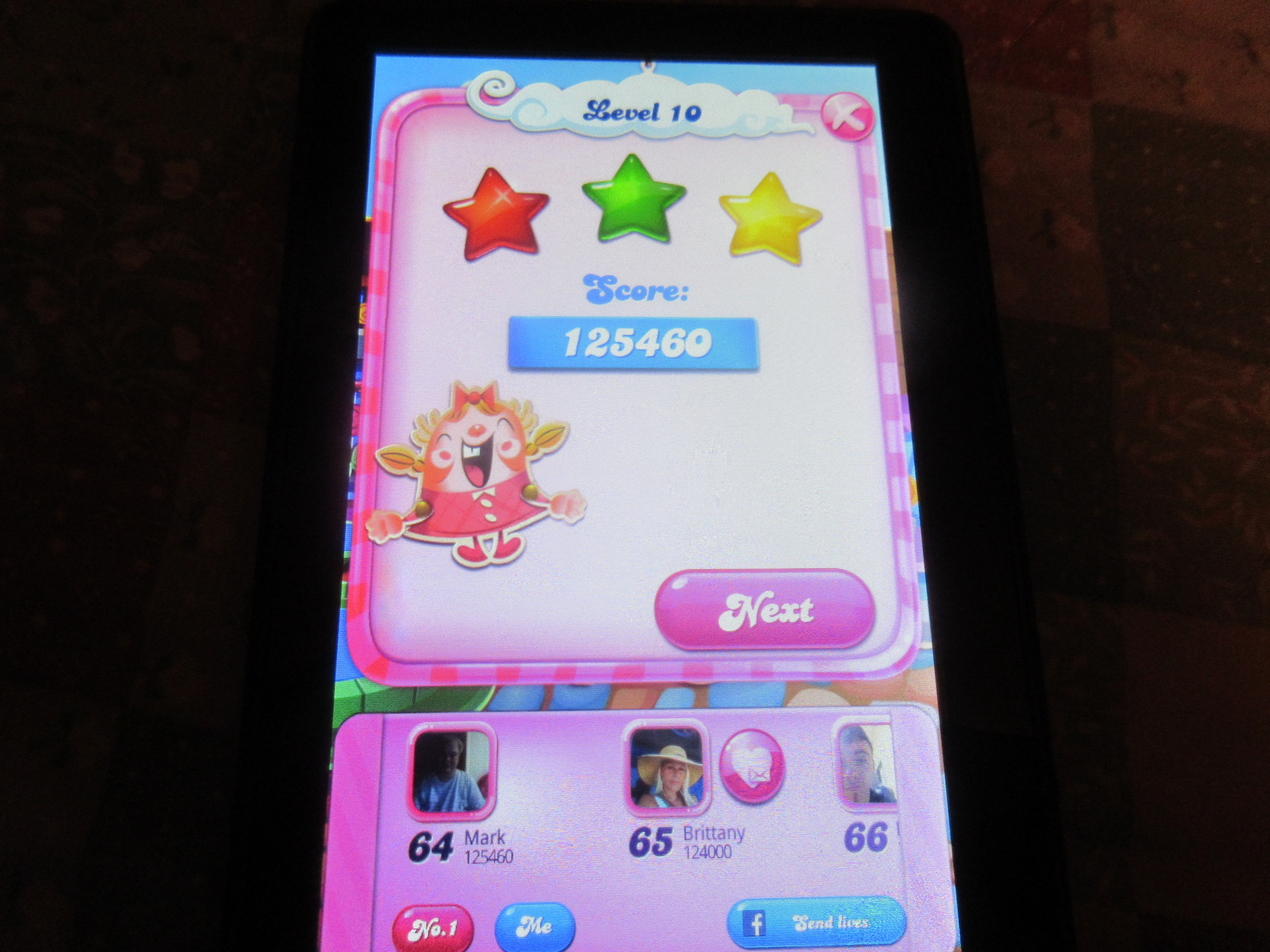 Candy Crush Saga: Level 0010 125,460 points