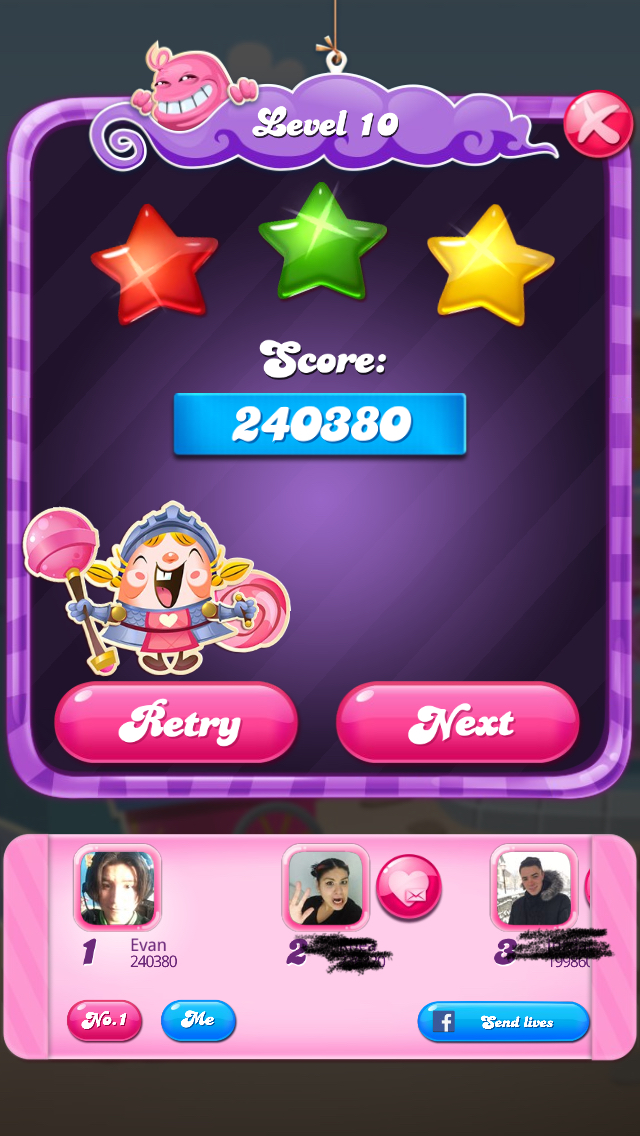 Candy Crush Saga: Level 010 240,380 points