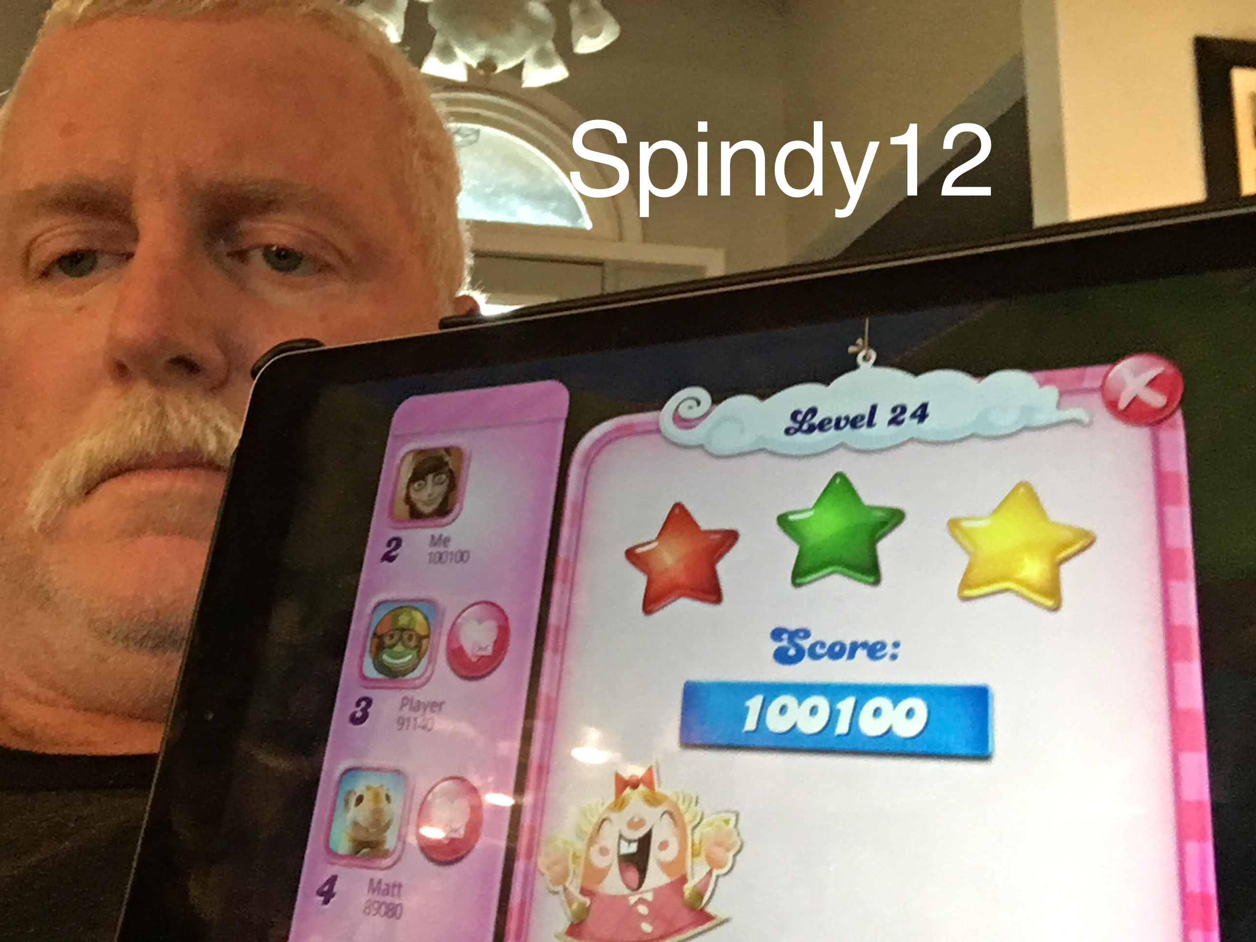 Spindy12: Candy Crush Saga: Level 024 (iOS) 100,100 points on 2016-12-21 17:25:08