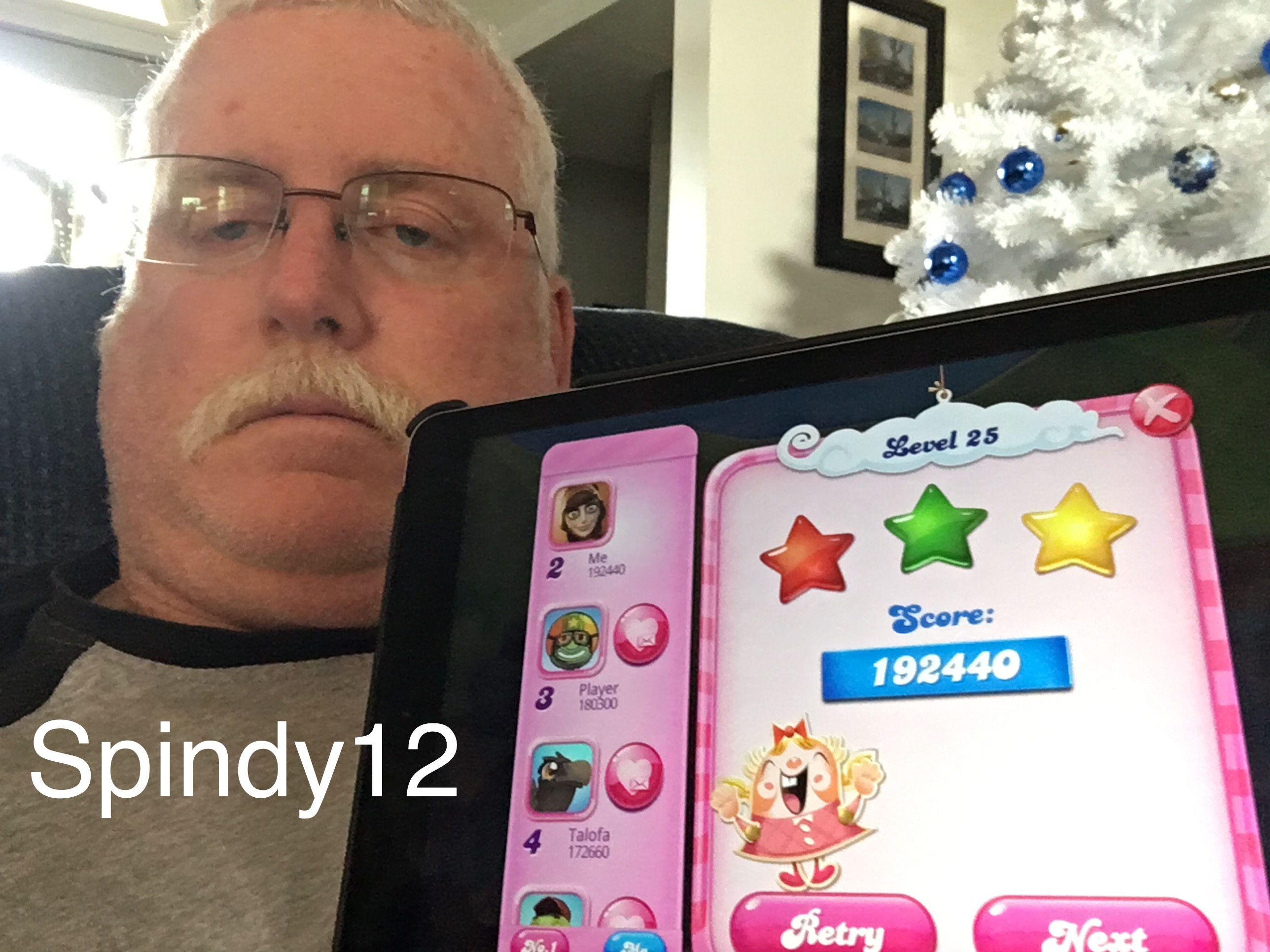 Spindy12: Candy Crush Saga: Level 025 (iOS) 192,440 points on 2016-12-21 17:26:54
