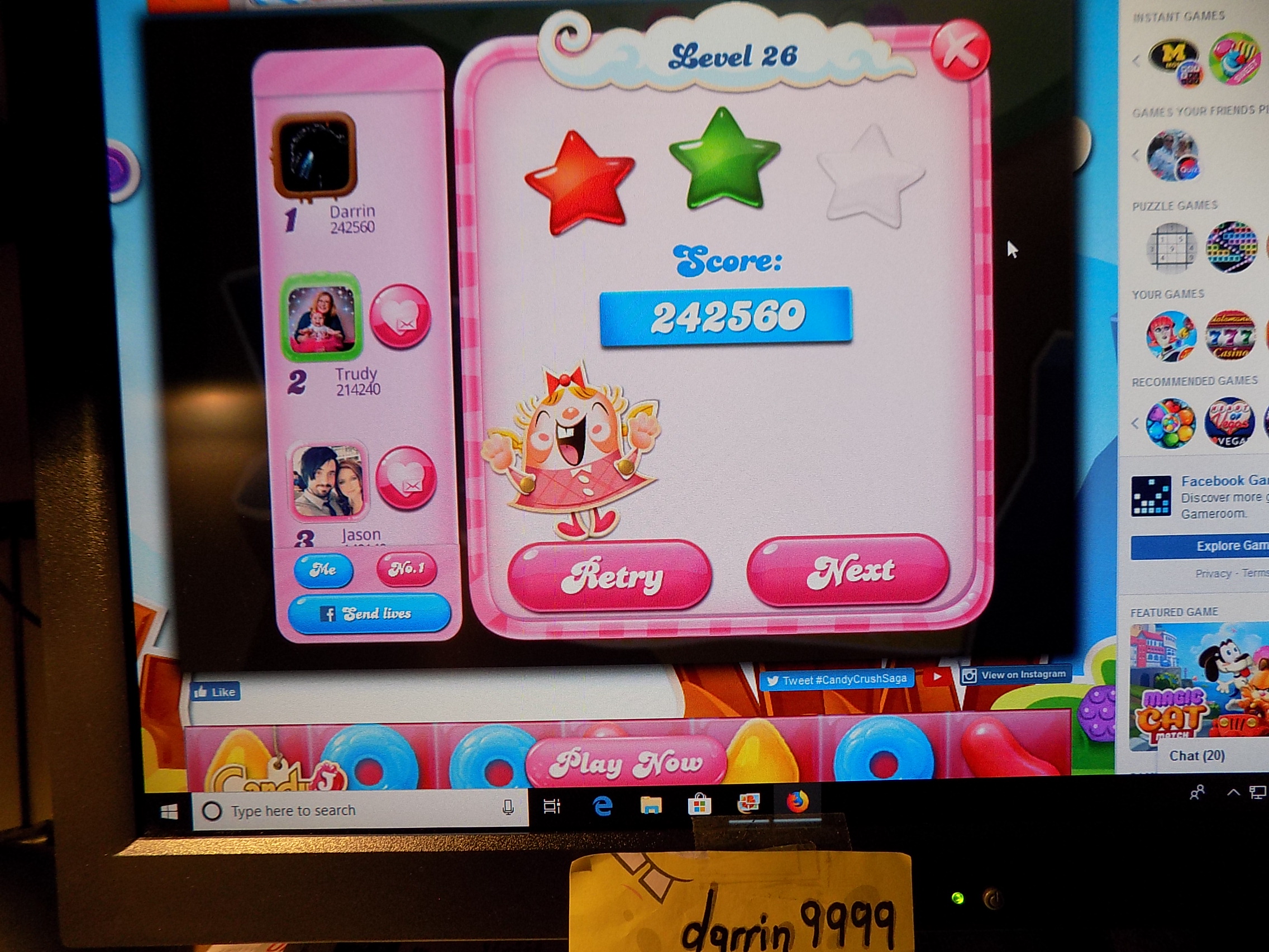 Candy Crush Saga: Level 026 242,560 points