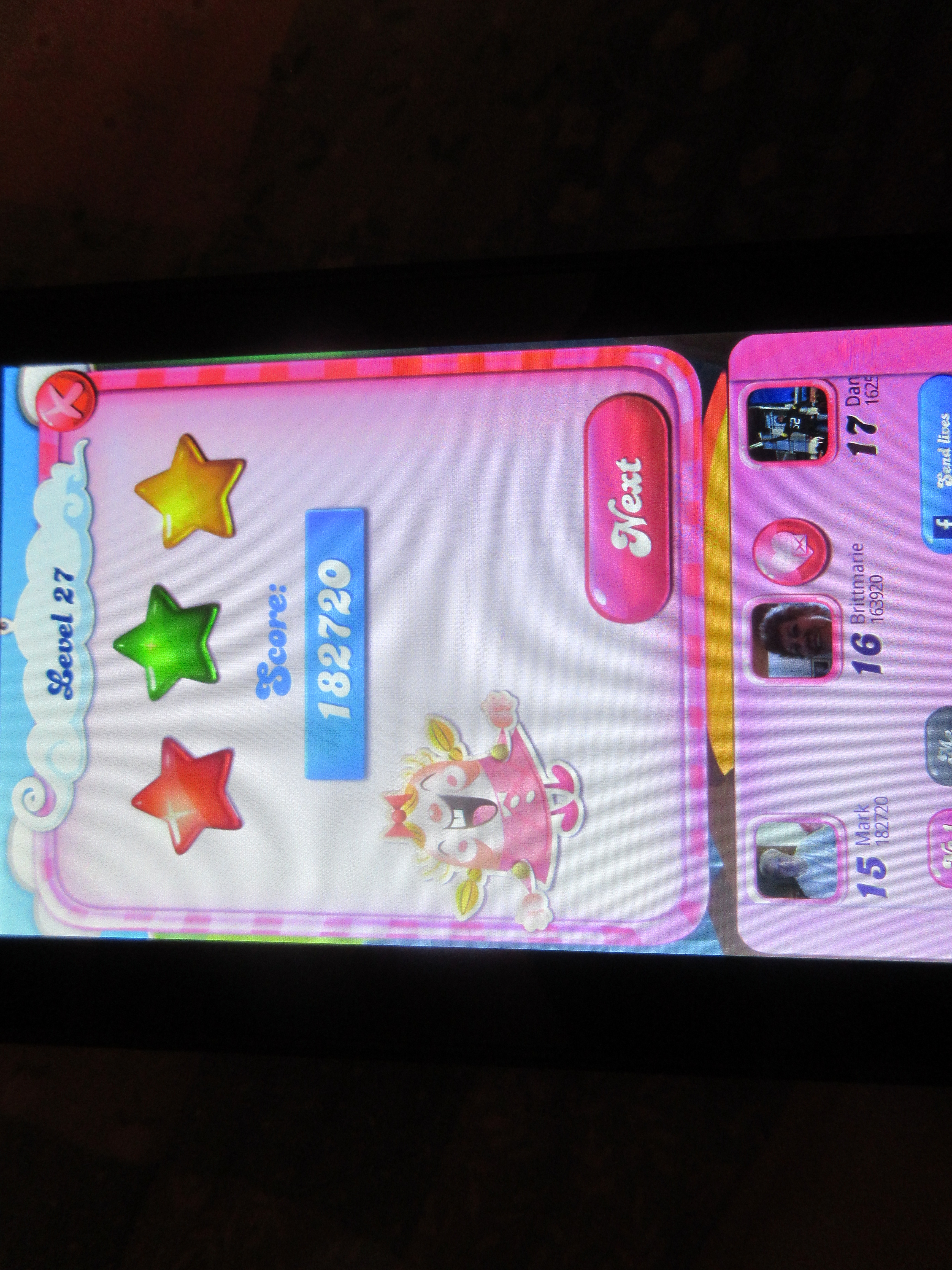 Candy Crush Saga: Level 027 182,720 points