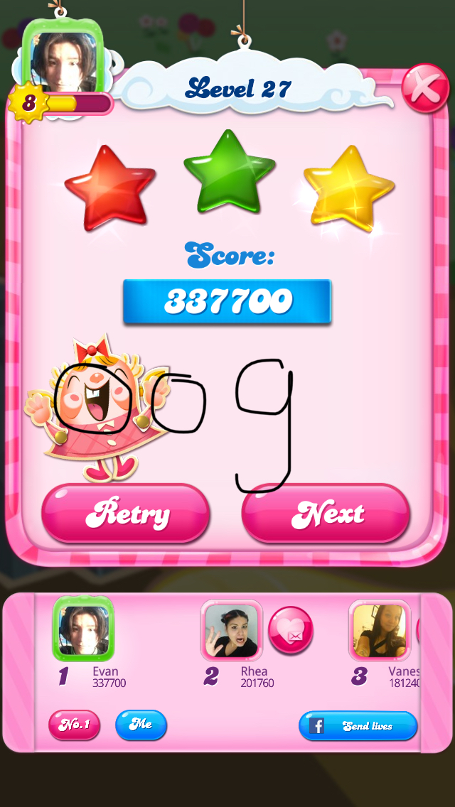 Candy Crush Saga: Level 027 337,700 points