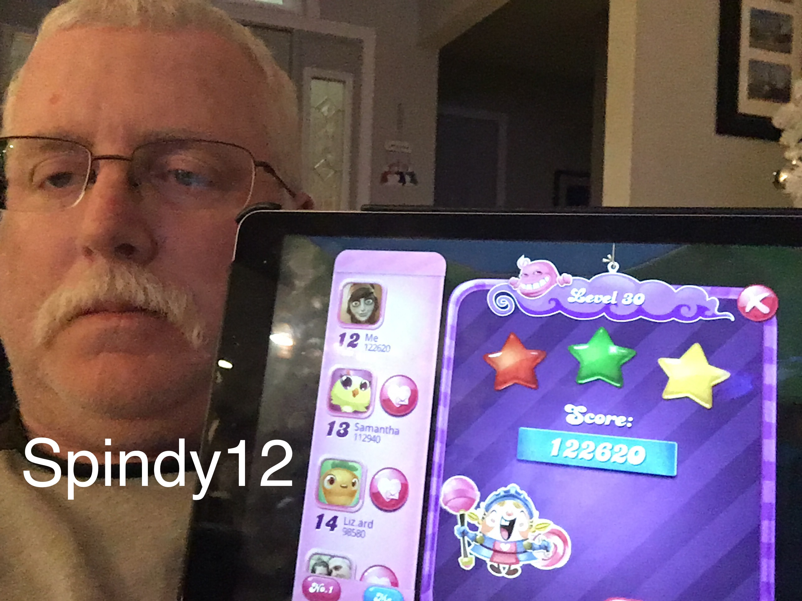 Spindy12: Candy Crush Saga: Level 030 (iOS) 122,620 points on 2016-12-21 17:35:23