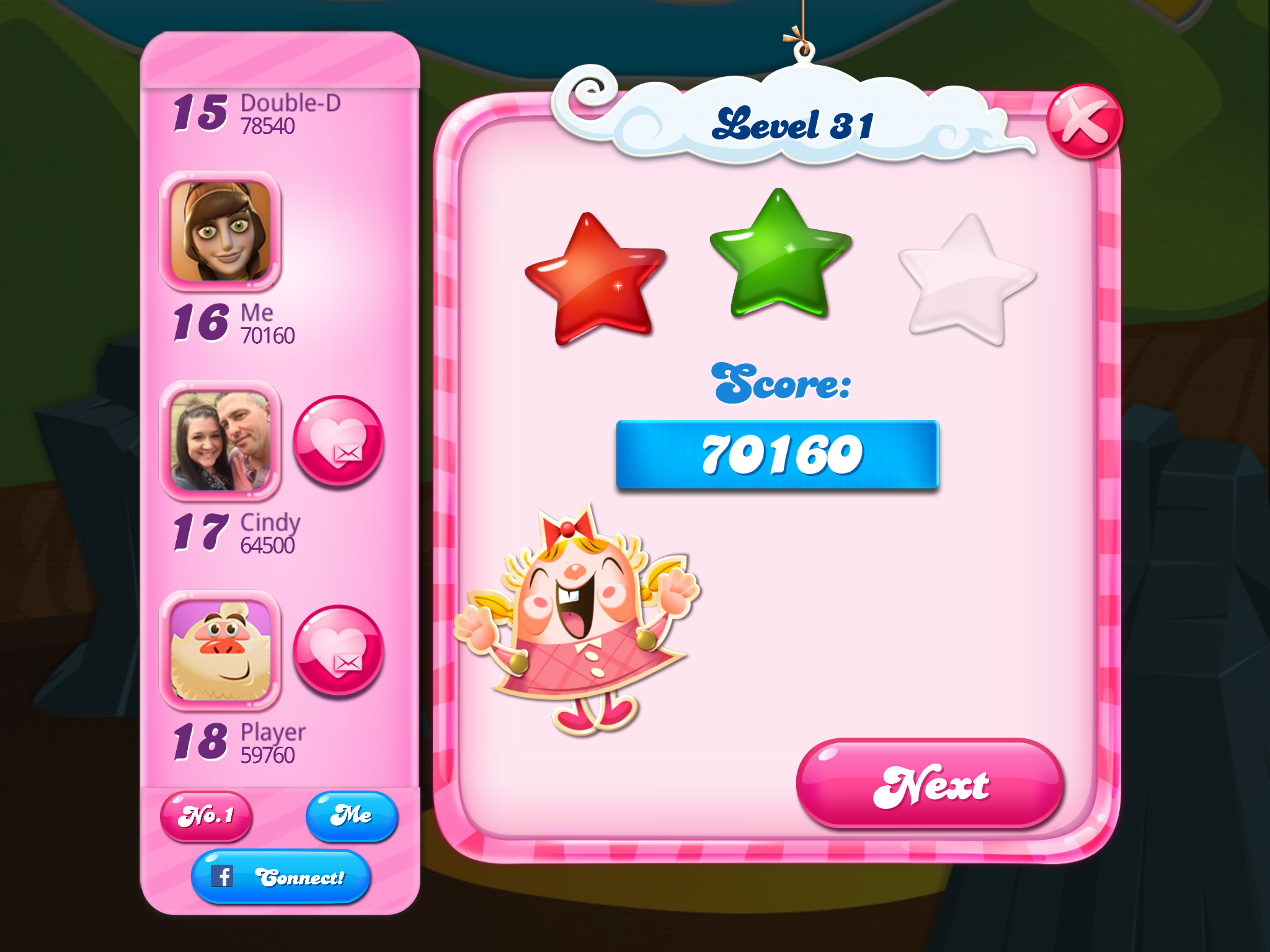 Candy Crush Saga: Level 031 70,160 points