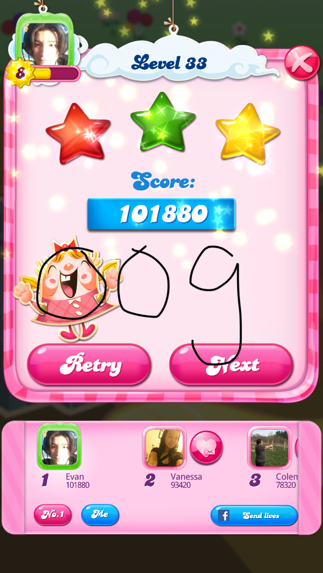 Candy Crush Saga: Level 033 101,880 points