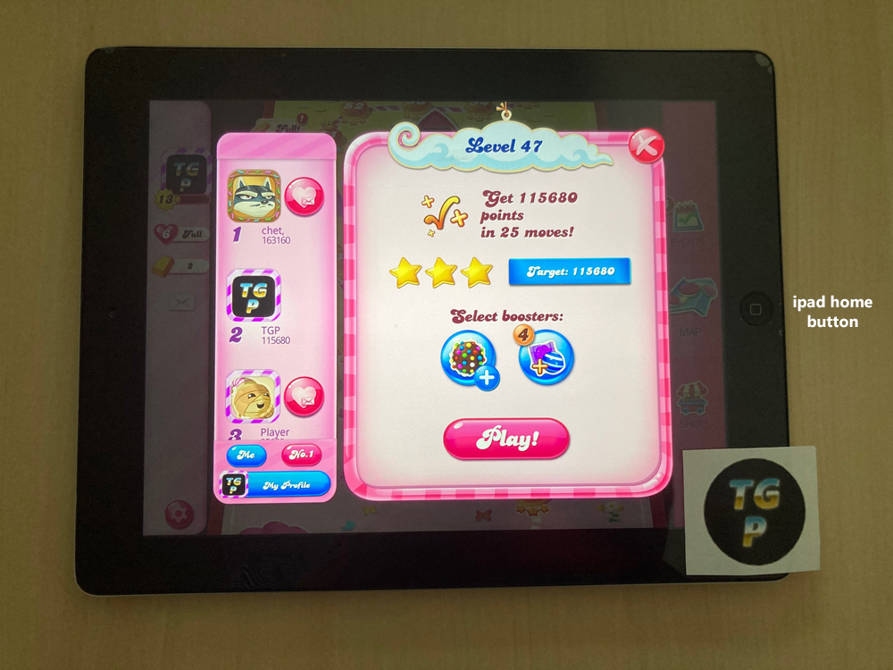 Candy Crush Saga: Level 047 115,680 points