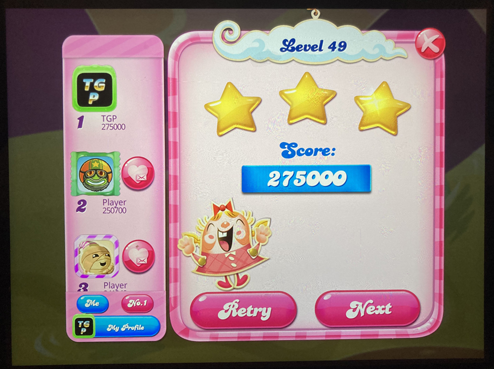 Candy Crush Saga: Level 049 275,000 points