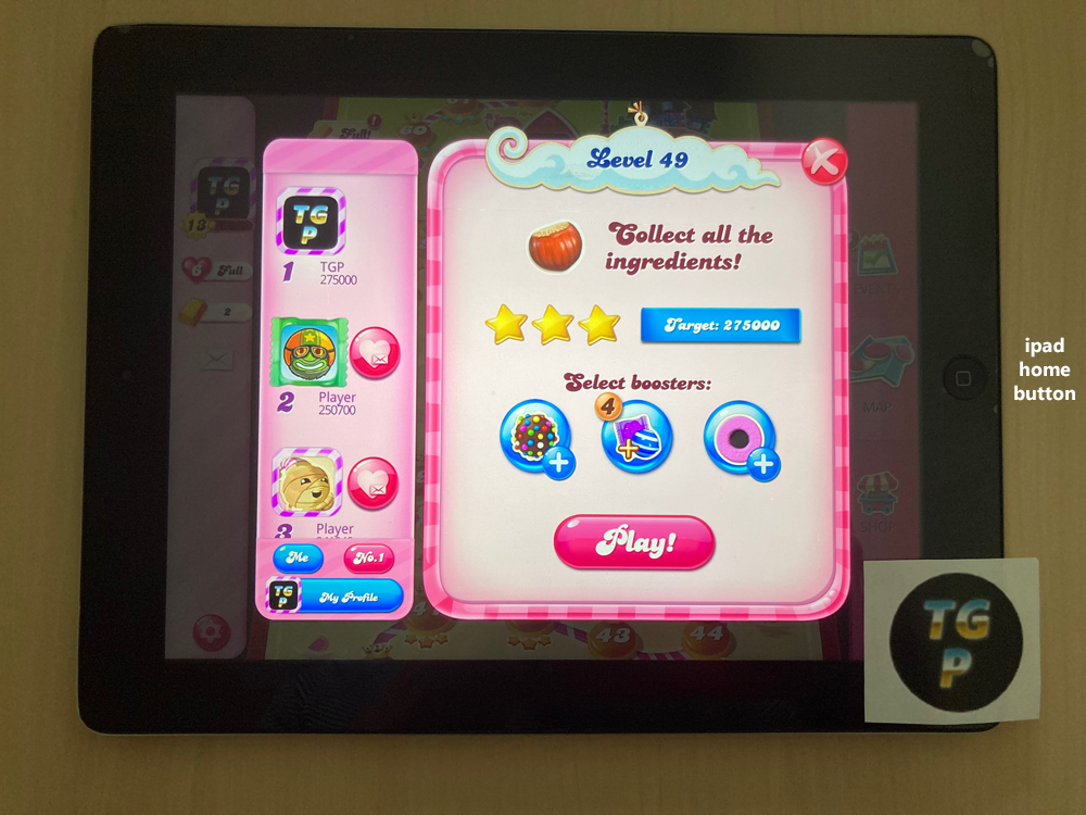 80sChips: Candy Crush Saga: Level 049 (iOS) 275,000 points on 2020-08-24 07:15:56