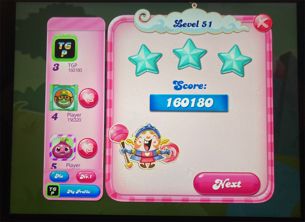 Candy Crush Saga: Level 051 160,180 points