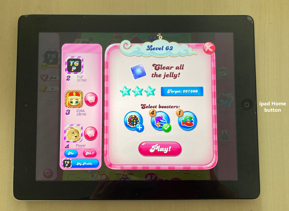 80sChips: Candy Crush Saga: Level 063 (iOS) 267,360 points on 2020-08-26 22:51:37