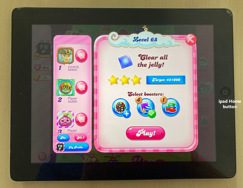80sChips: Candy Crush Saga: Level 068 (iOS) 481,060 points on 2020-08-28 13:31:12
