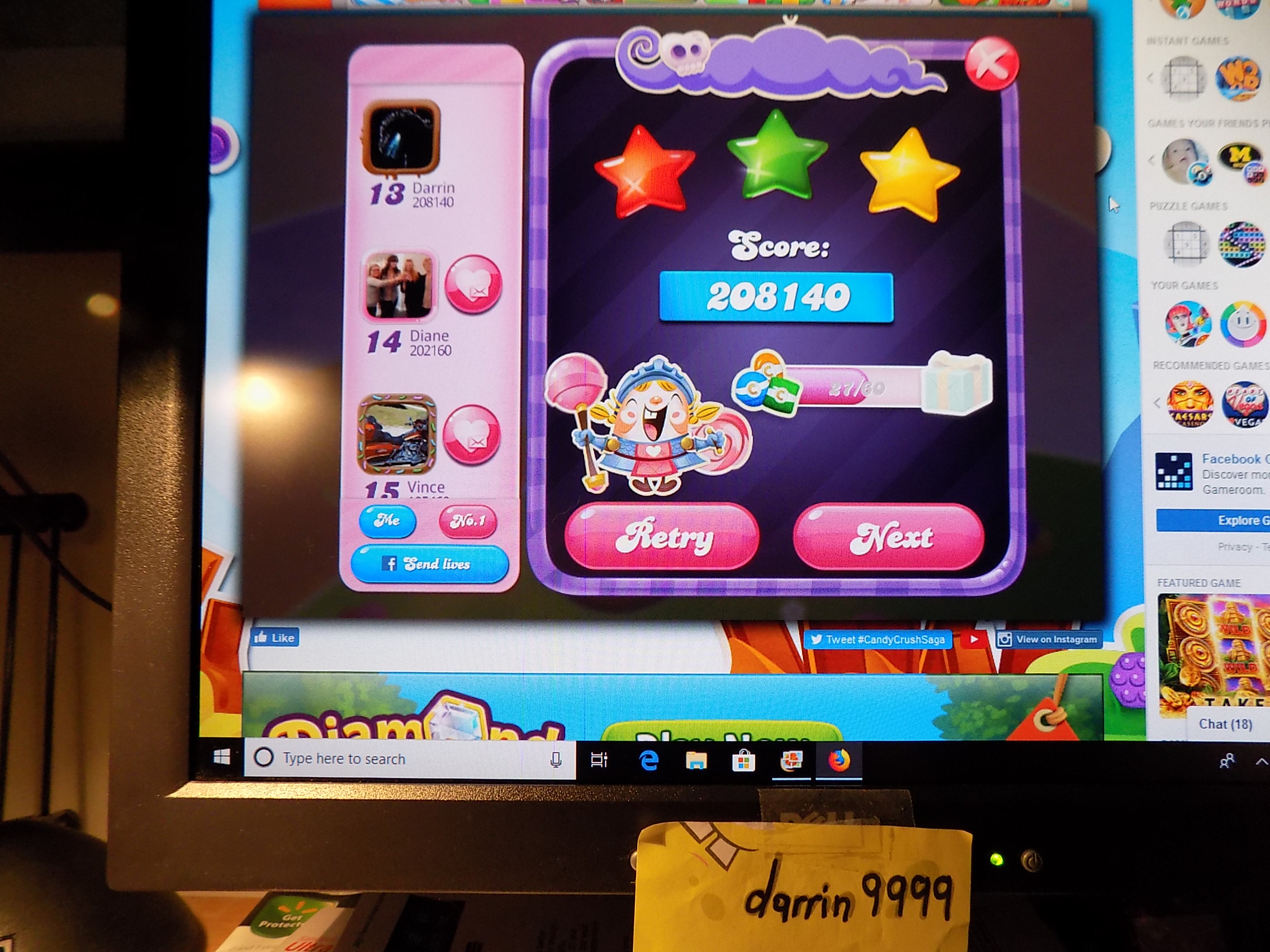 Candy Crush Saga: Level 079 208,140 points