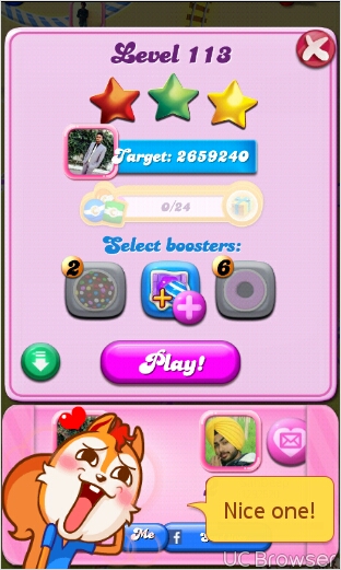 sarbjeetsingh: Candy Crush Saga: Level 113 (Android) 2,659,240 points on 2015-08-22 07:40:25