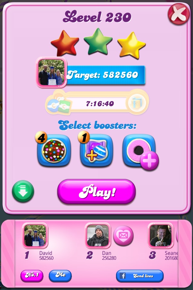 Candy Crush Saga: Level 230 582,560 points