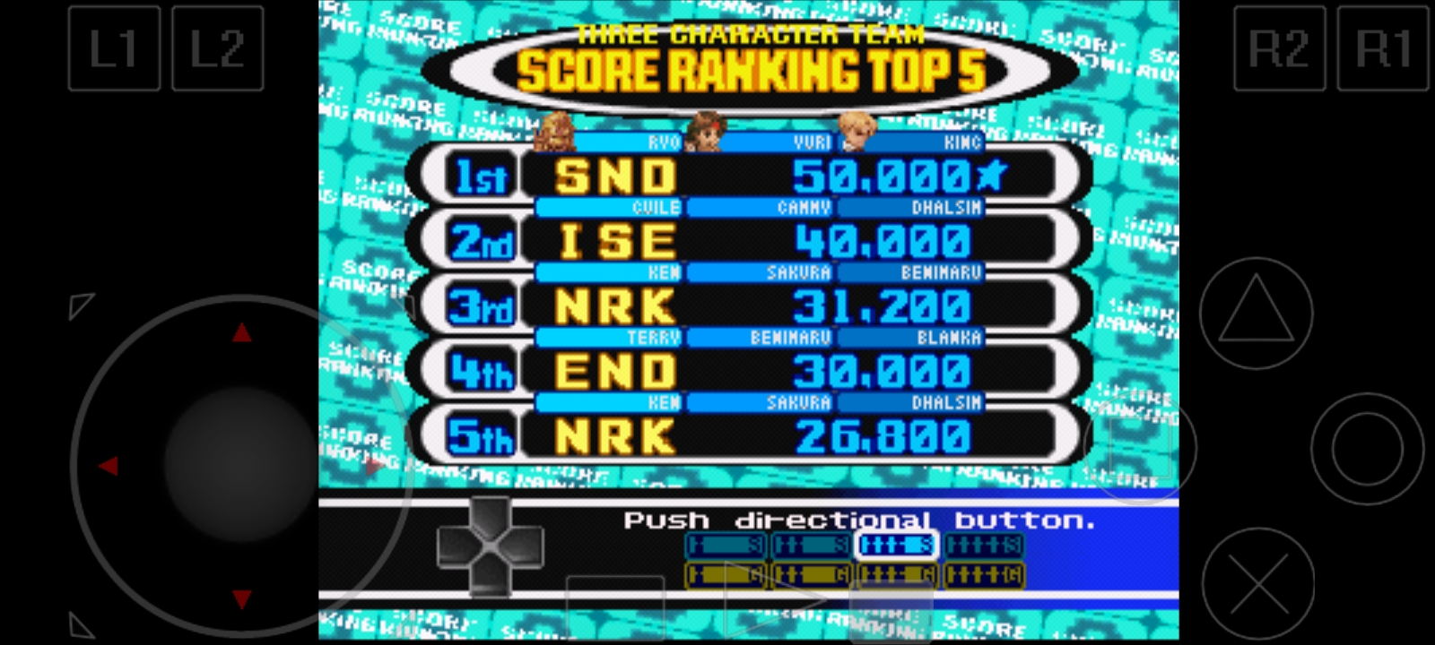 Capcom vs. SNK: 3 Person Team 31,200 points