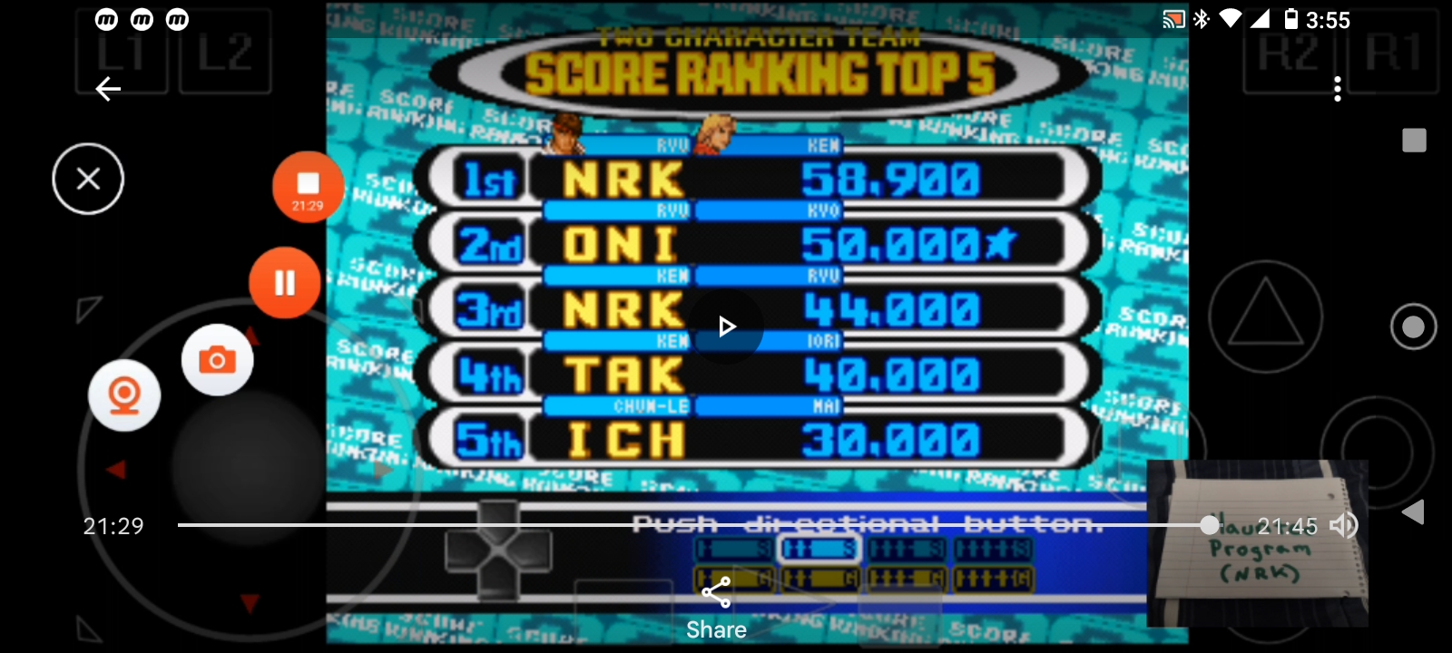 Capcom vs. SNK Pro 58,900 points