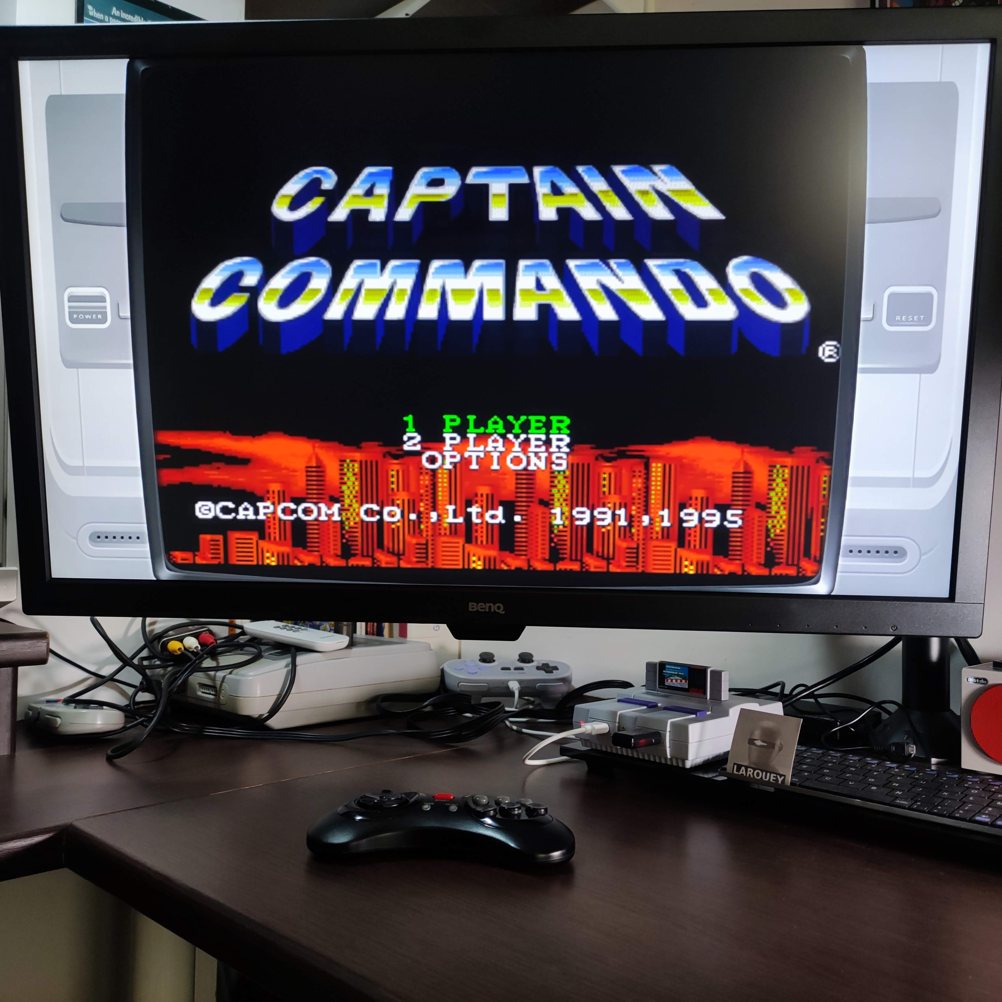 Larquey: Captain Commando [Hard] (SNES/Super Famicom Emulated) 11,970 points on 2022-07-24 01:23:45
