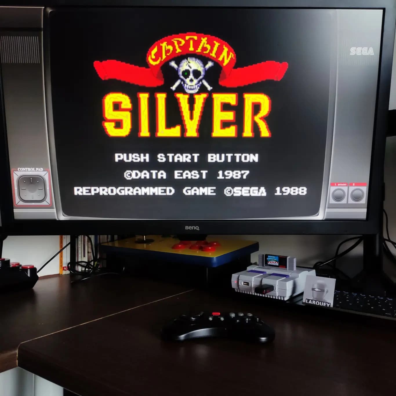 Larquey: Captain Silver (Sega Master System Emulated) 12,300 points on 2022-08-09 00:32:11