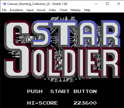 newportbeachgirl: Caravan Shooting Collection [Star Soldier] (SNES/Super Famicom Emulated) 223,600 points on 2022-03-13 21:19:58