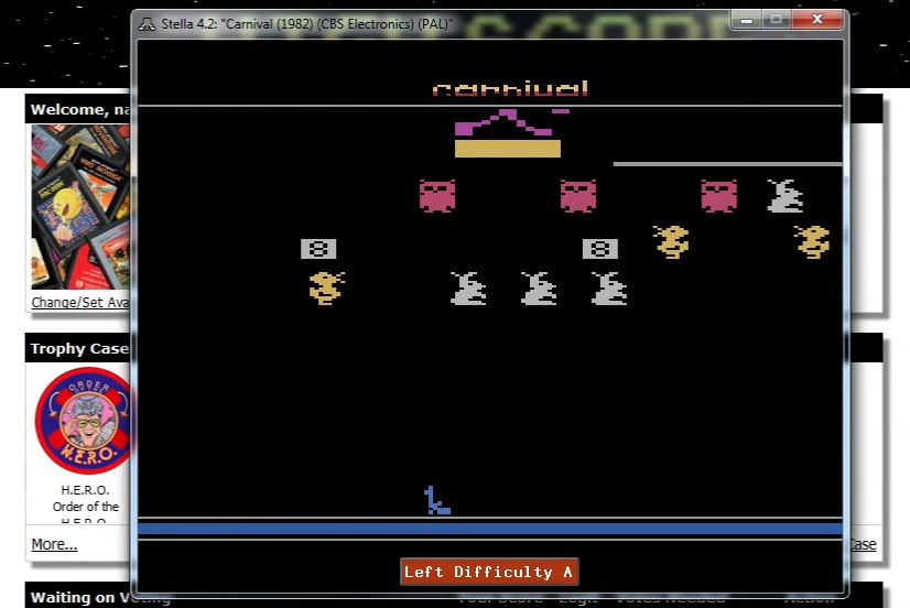 nads: Carnival (Atari 2600 Emulated Expert/A Mode) 71,030 points on 2015-12-09 01:37:23