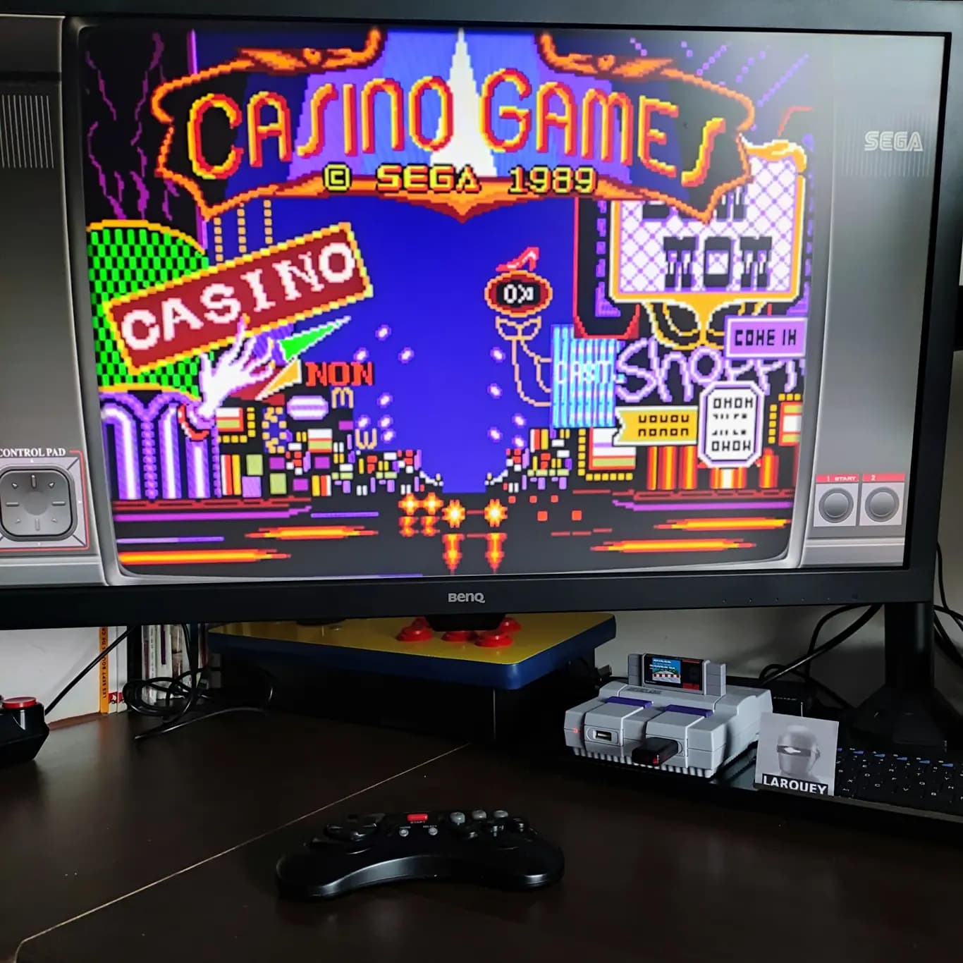 Larquey: Casino Games: Pinball [Gentle] (Sega Master System Emulated) 18,710 points on 2022-08-11 00:12:15