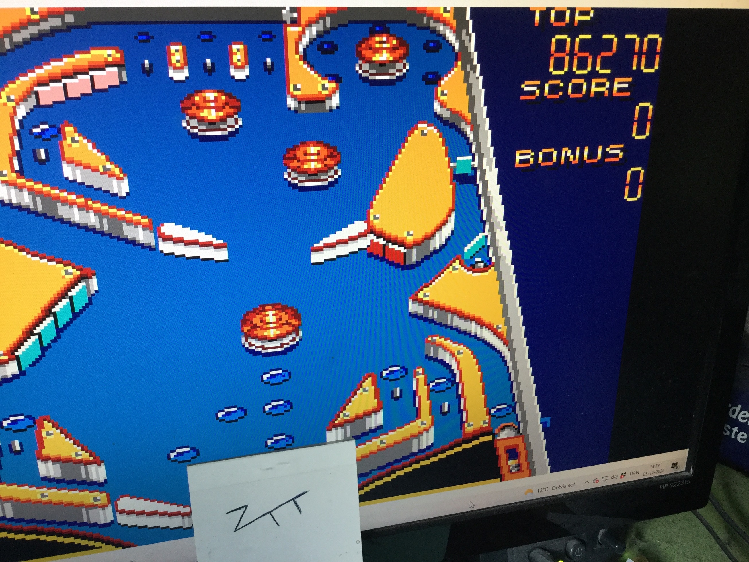 Frankie: Casino Games: Pinball [Gentle] (Sega Master System Emulated) 86,270 points on 2022-11-05 07:44:15