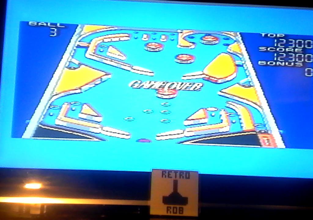 RetroRob: Casino Games: Pinball [Gentle] (Sega Master System) 12,300 points on 2019-09-24 12:28:15