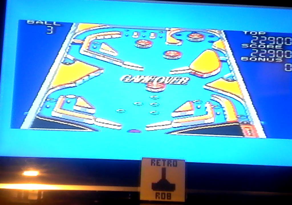 RetroRob: Casino Games: Pinball [Middle] (Sega Master System) 22,900 points on 2019-09-24 12:40:26