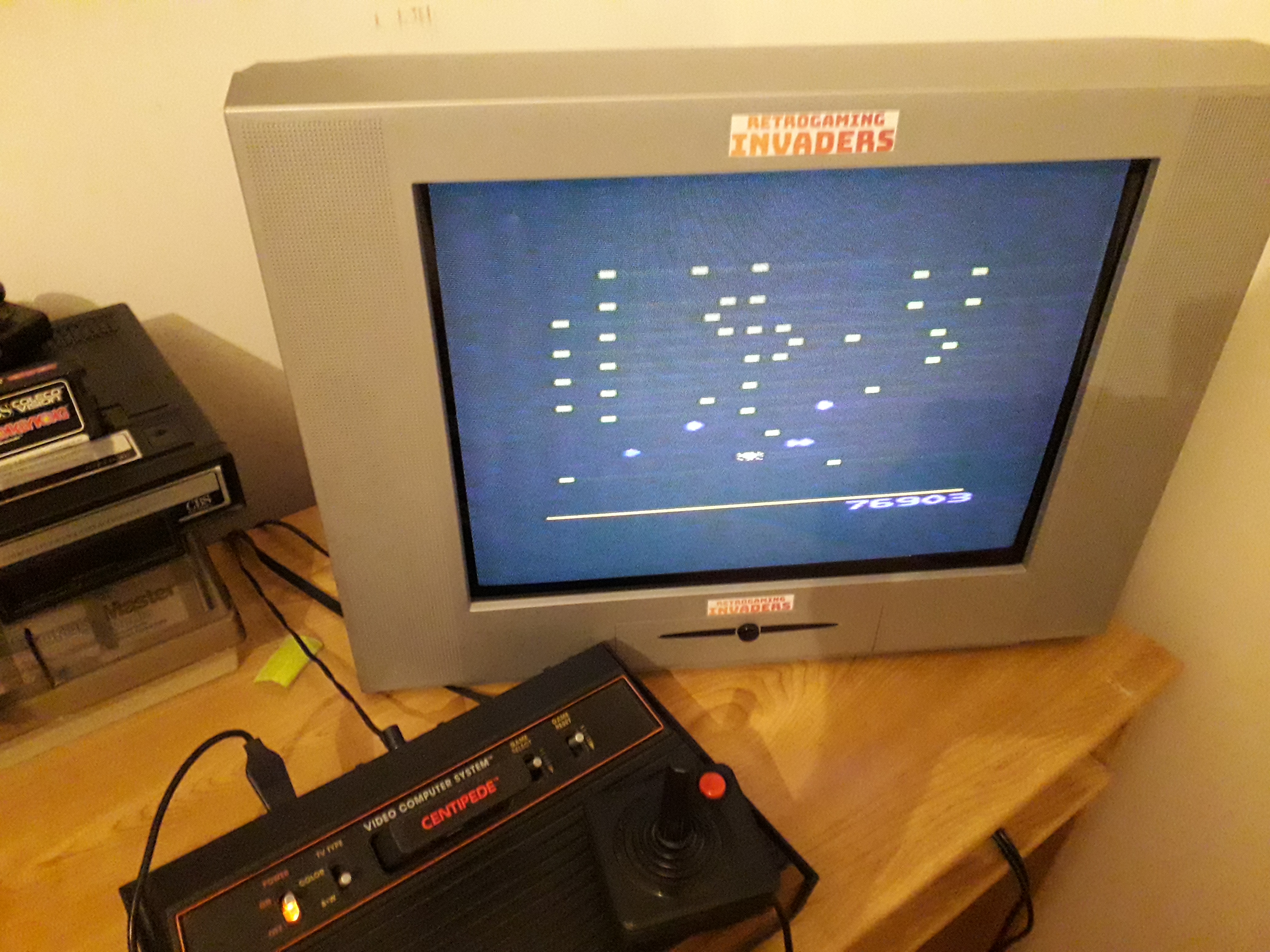 retrogaminginvaders: Centipede (Atari 2600) 76,903 points on 2019-06-26 12:34:05