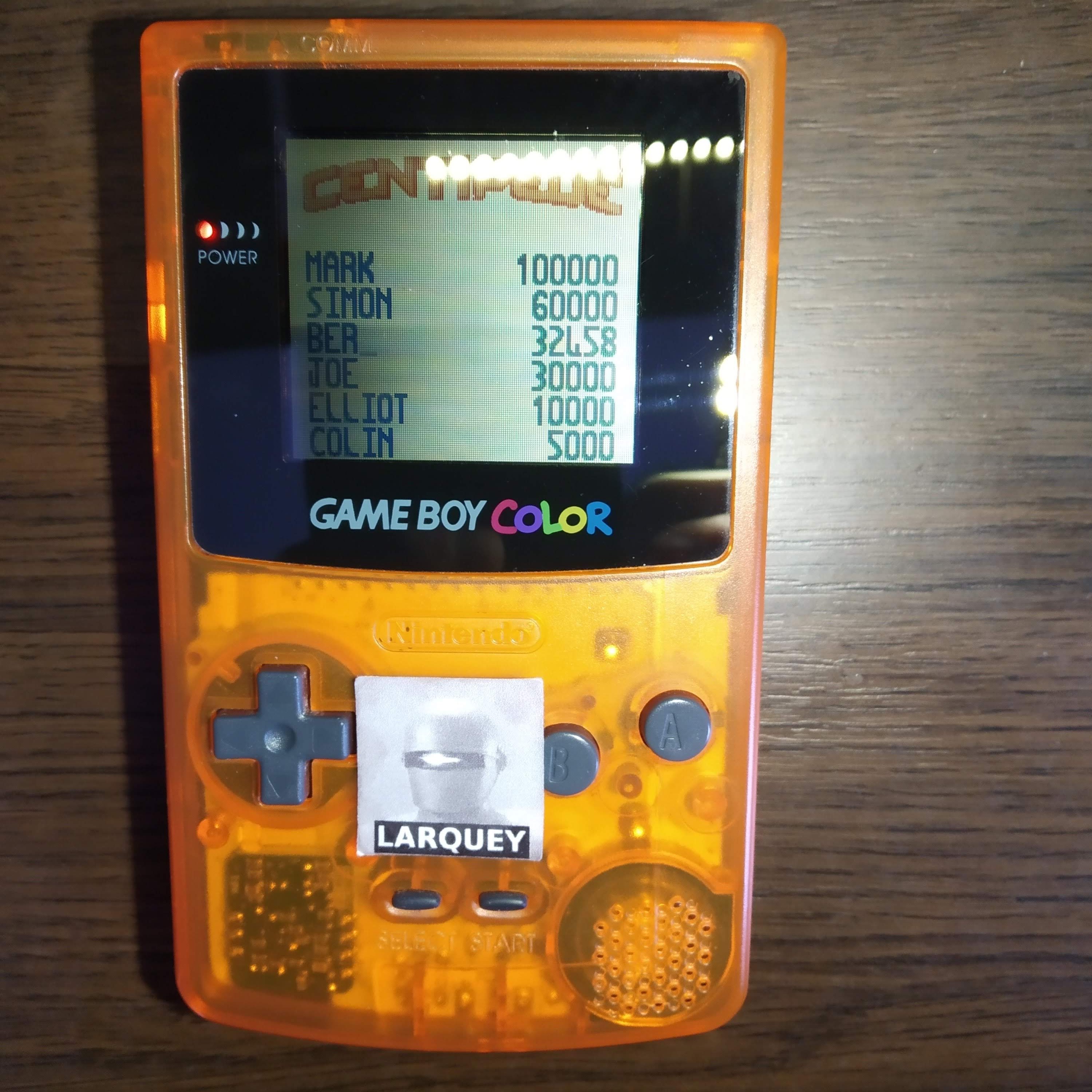 Larquey: Centipede (Game Boy Color) 32,458 points on 2020-06-11 10:48:39