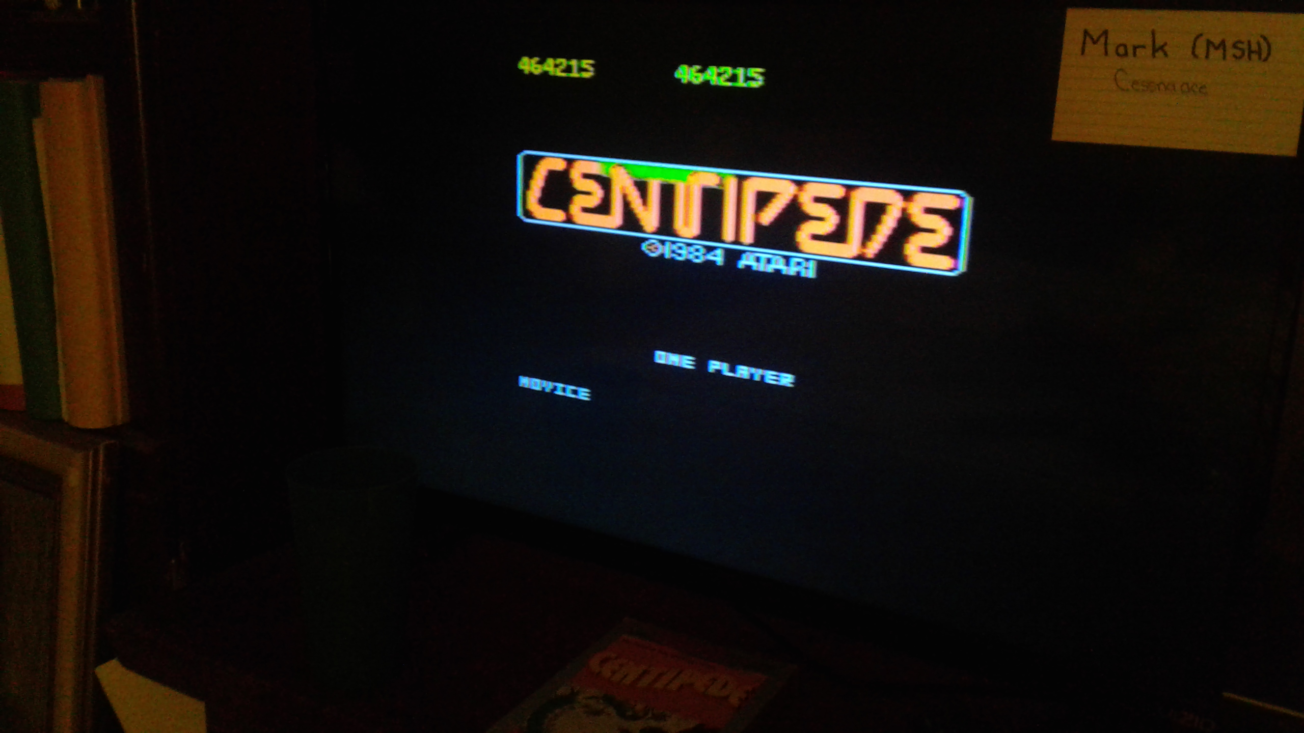 Mark: Centipede: Novice (Atari 7800) 464,215 points on 2019-05-14 23:47:54